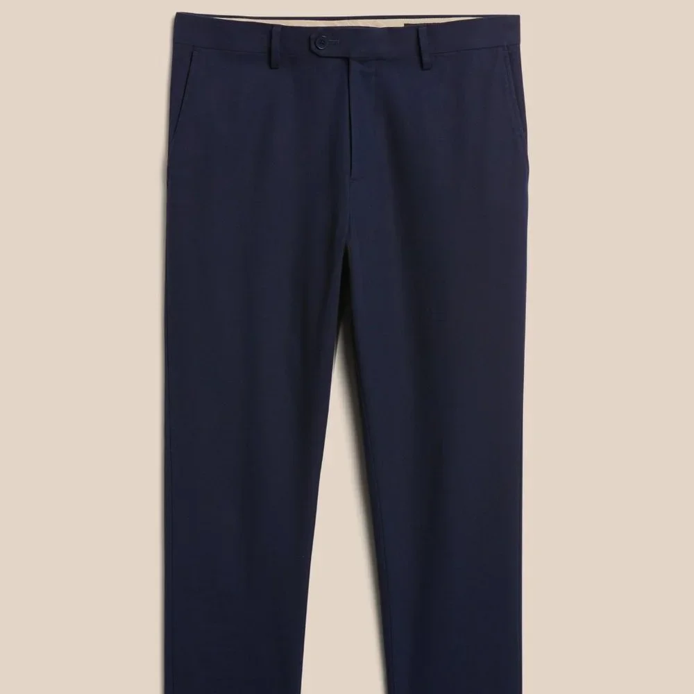 Banana Republic Tapered Italian Twill Suit Pant size 33R Navy